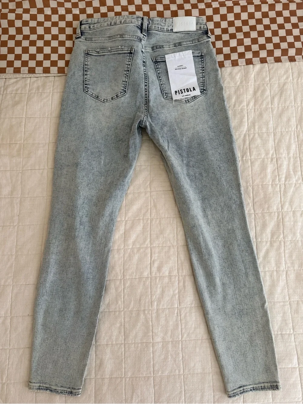 pistola Light Blue Skinny Ripped Jeans